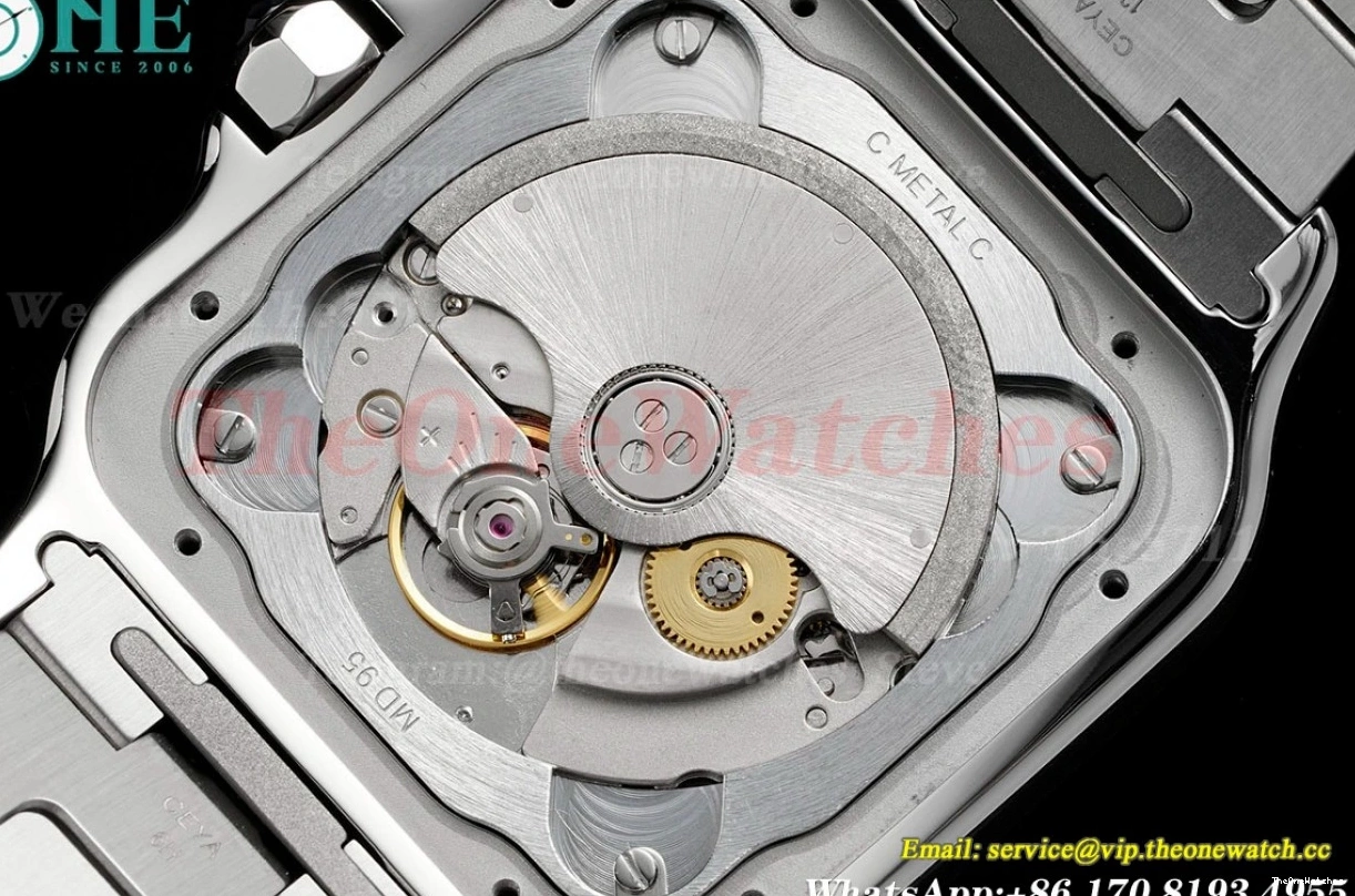 SS SS Santos Cartier XL 40mm MY9015 AF Green De Dial 0522